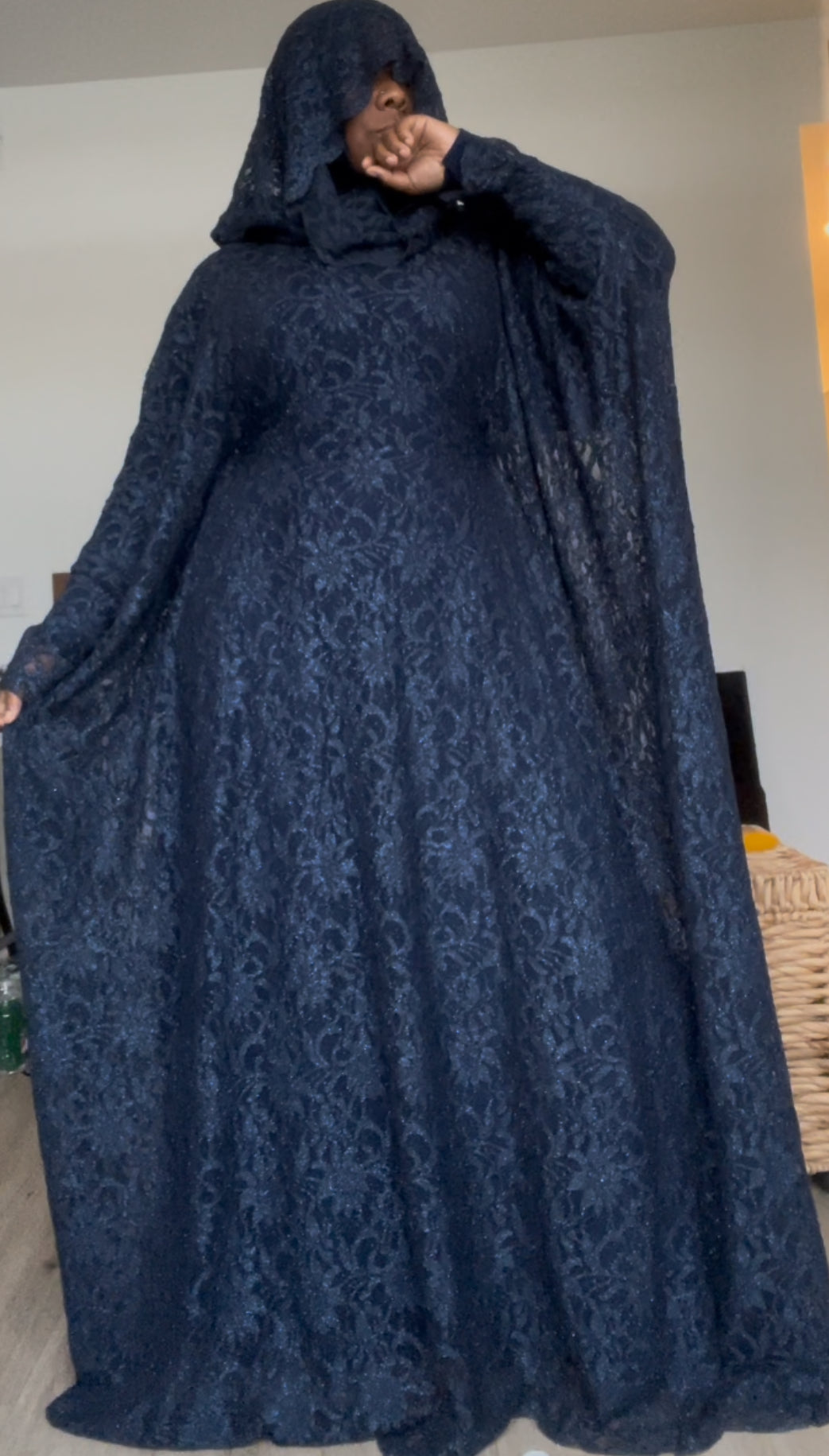 Lace kaftan overlay