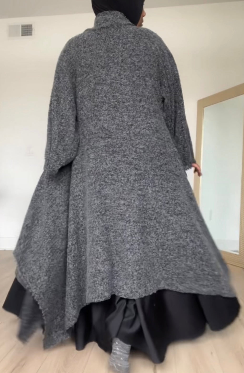 Oversized drape sweater