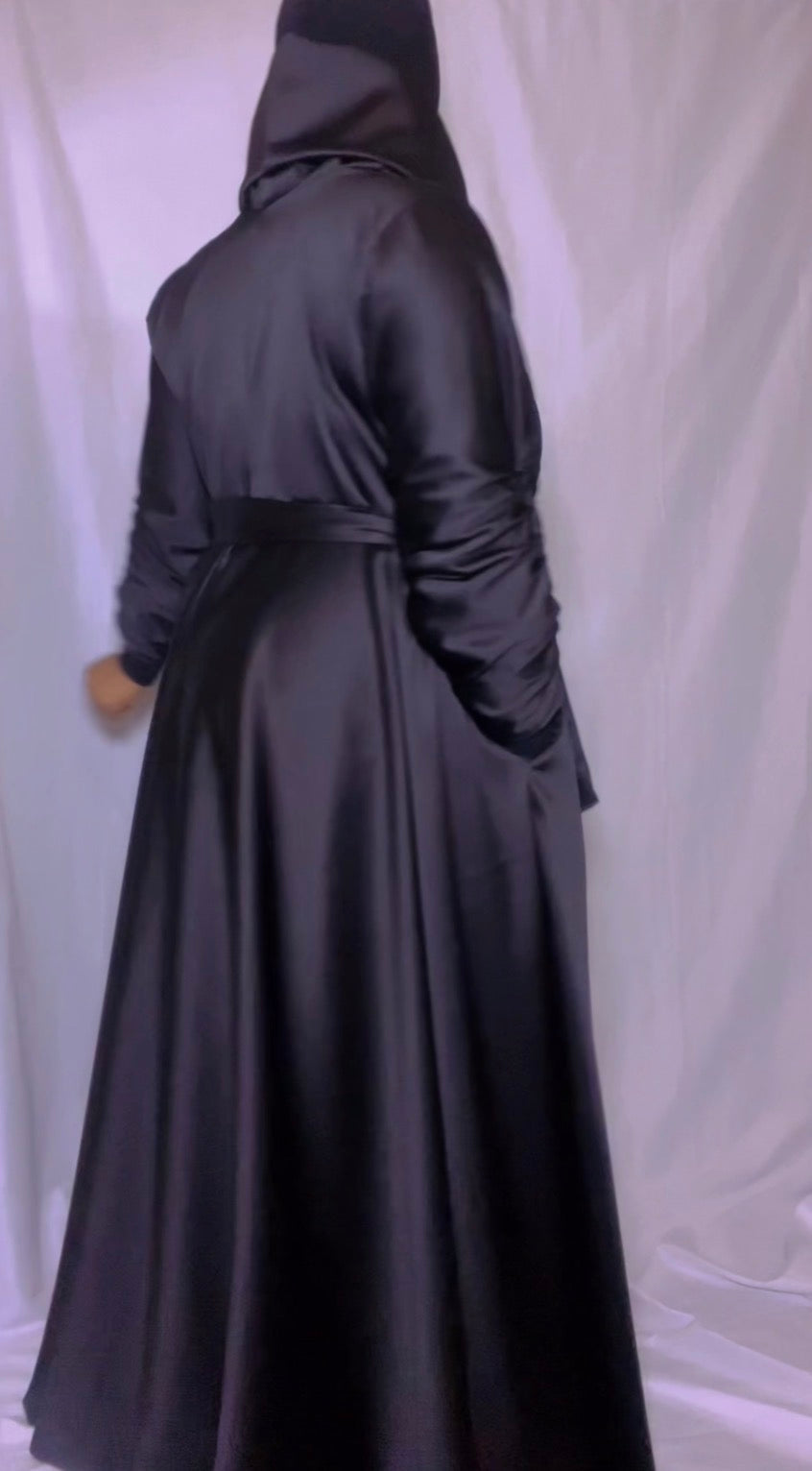 Satin luxe swing duster