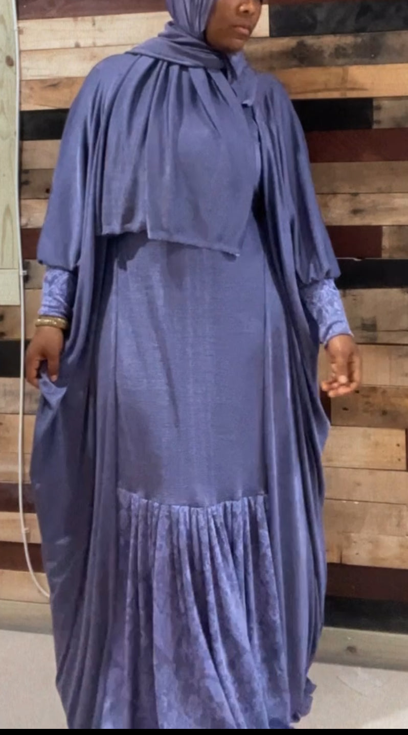 Pleated bottom kaftan