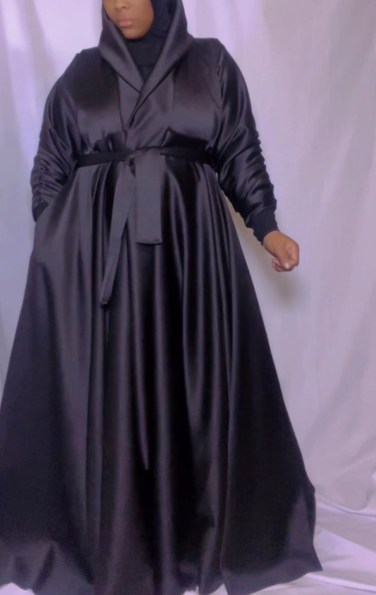 Satin luxe swing duster