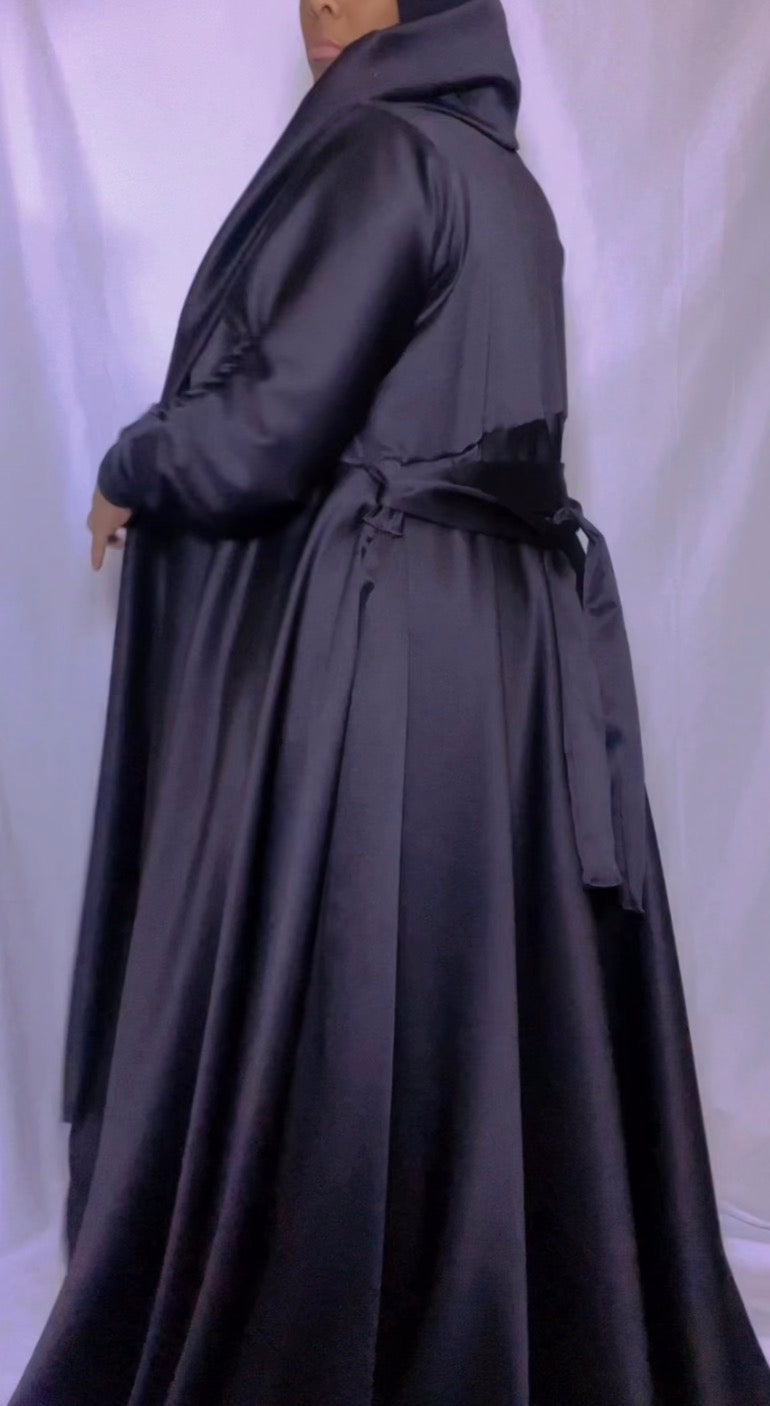 Satin luxe swing duster