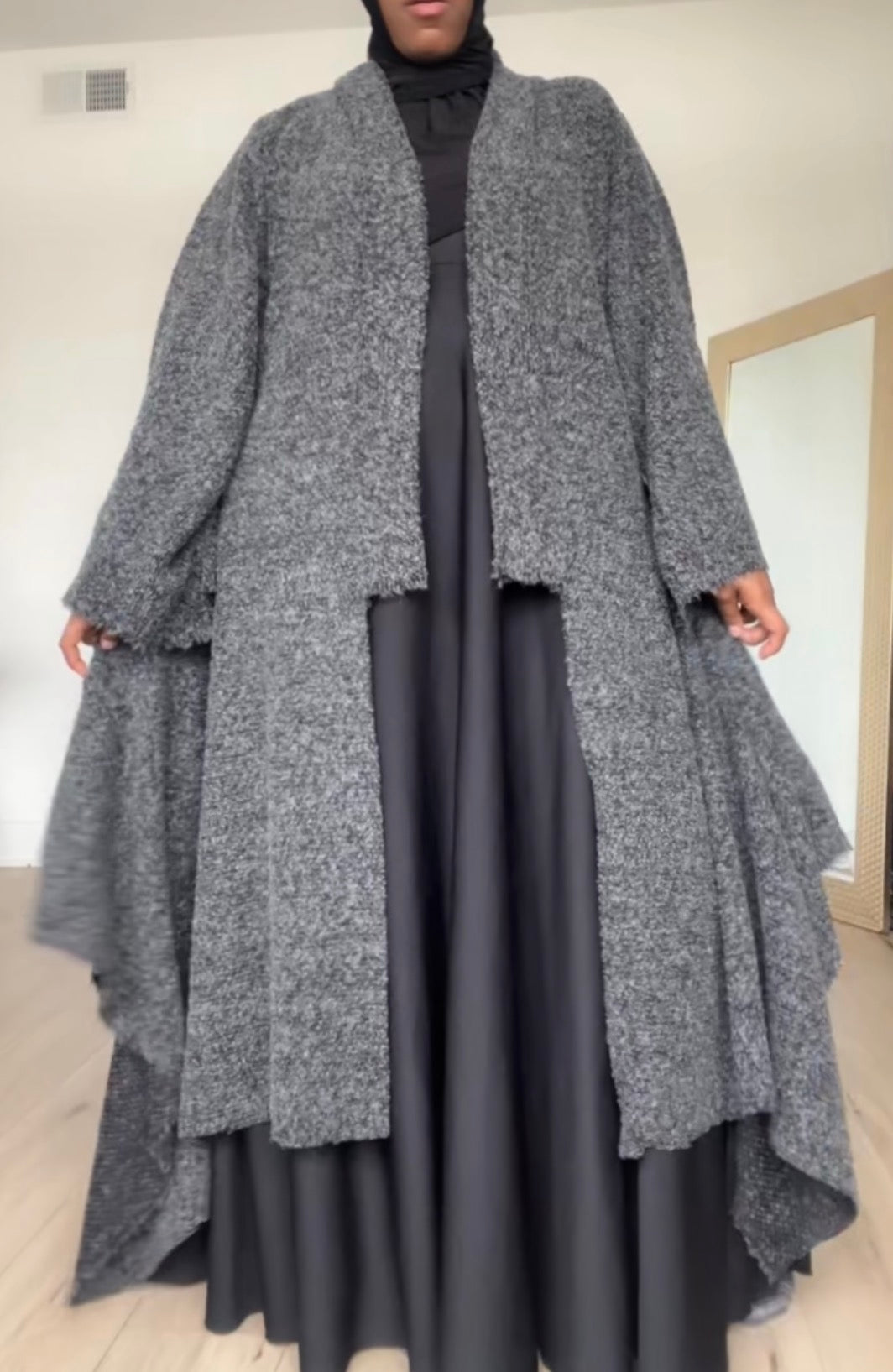 Oversized drape sweater