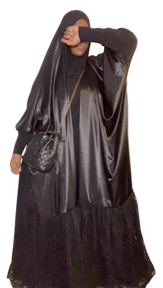 Satin twist (with lace)