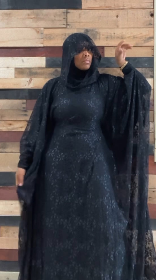 Lace kaftan overlay