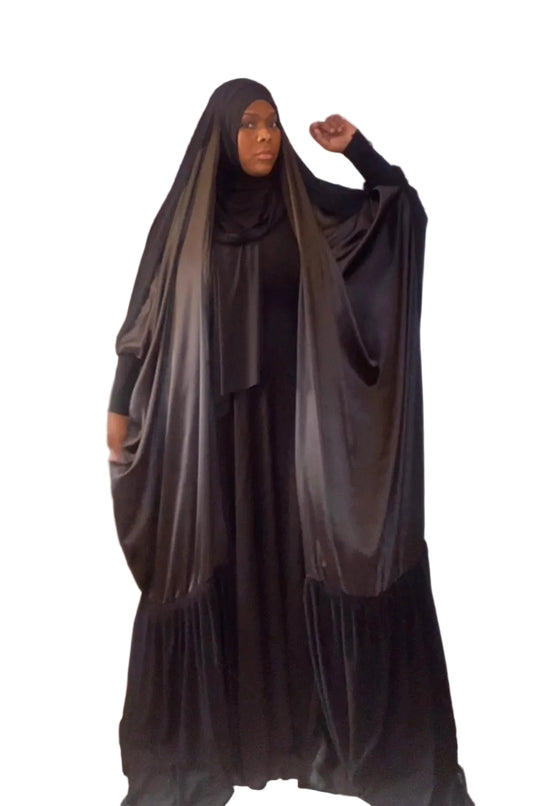 Satin twist (with pleats)