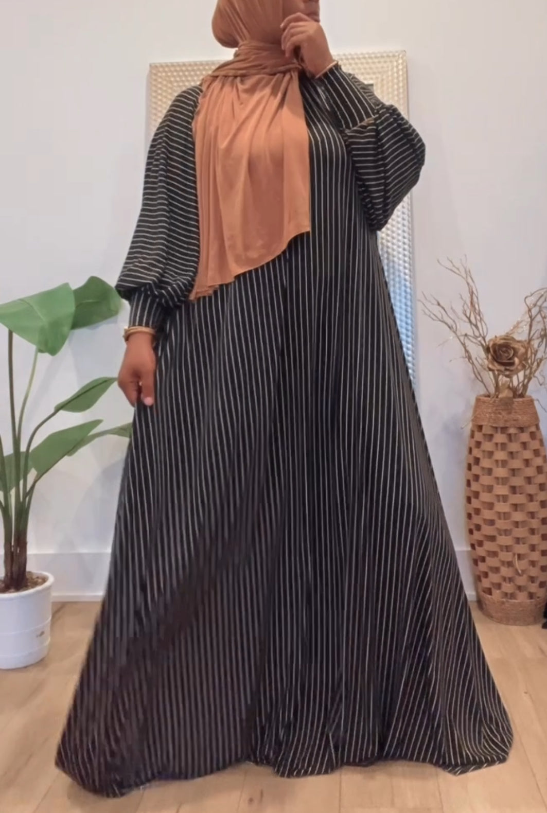 Pin stripe princess dress