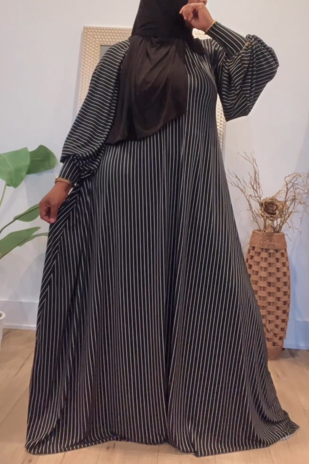 Pin stripe princess dress