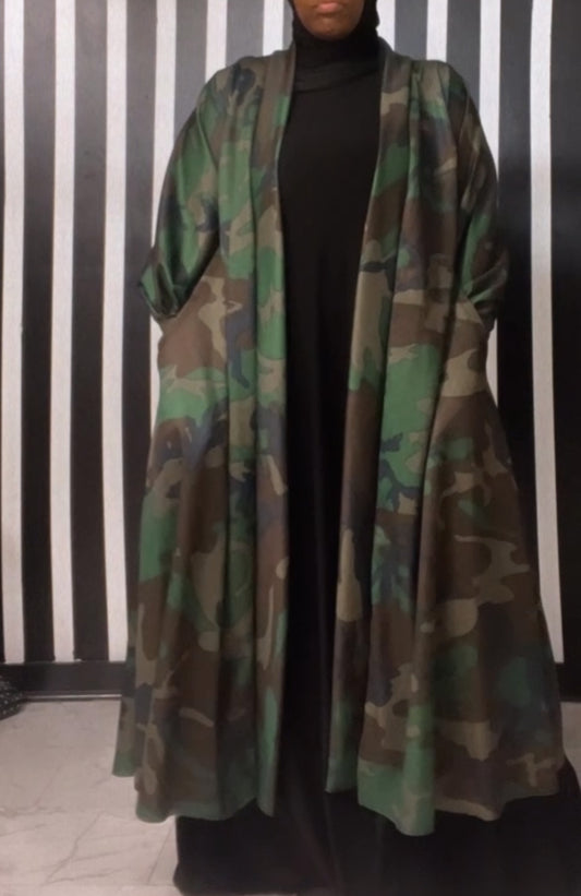 Camo cardigan