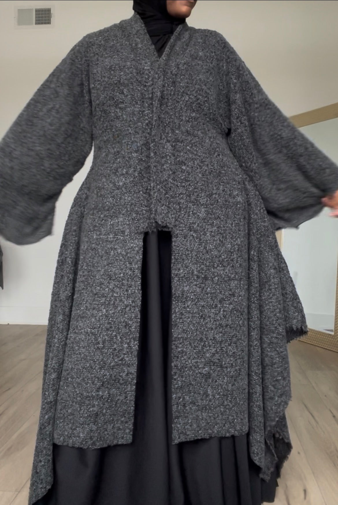 Oversized drape sweater