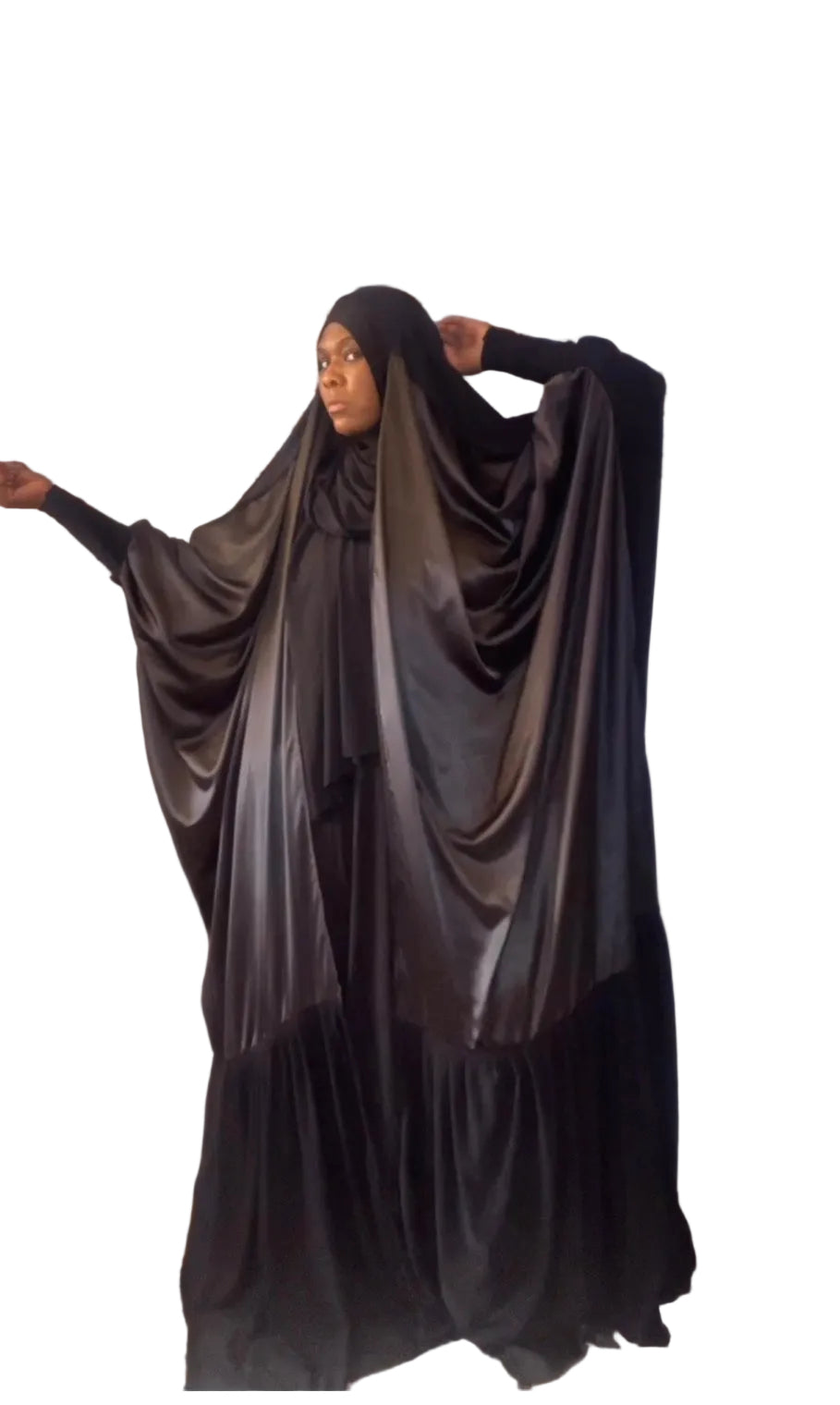 Satin twist (with pleats)