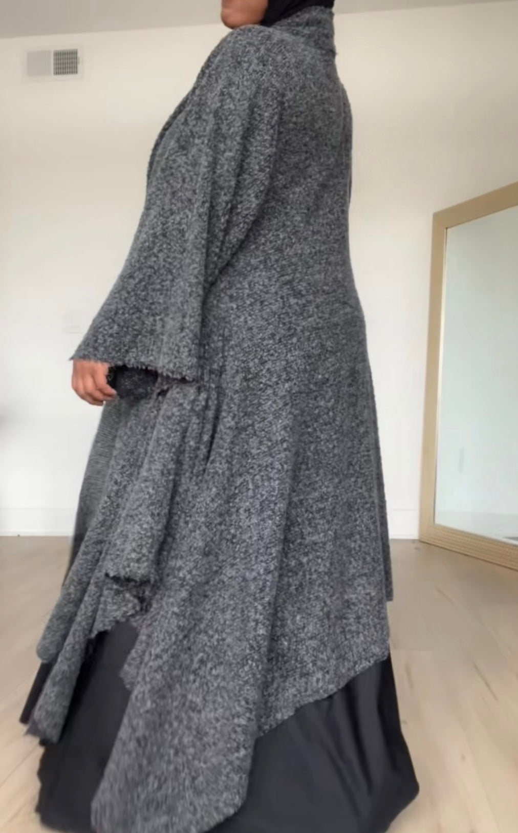 Oversized drape sweater