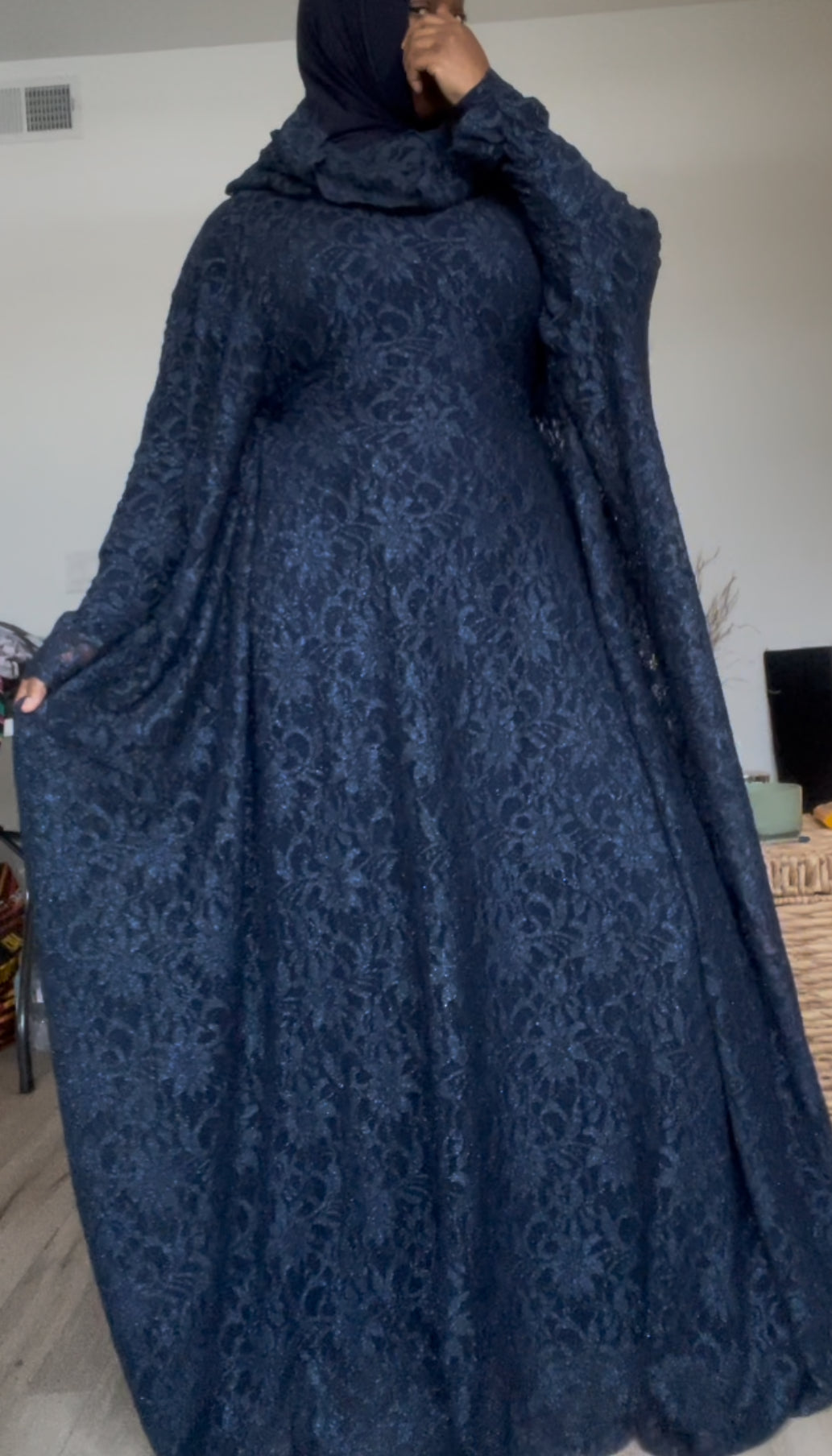 Lace kaftan overlay