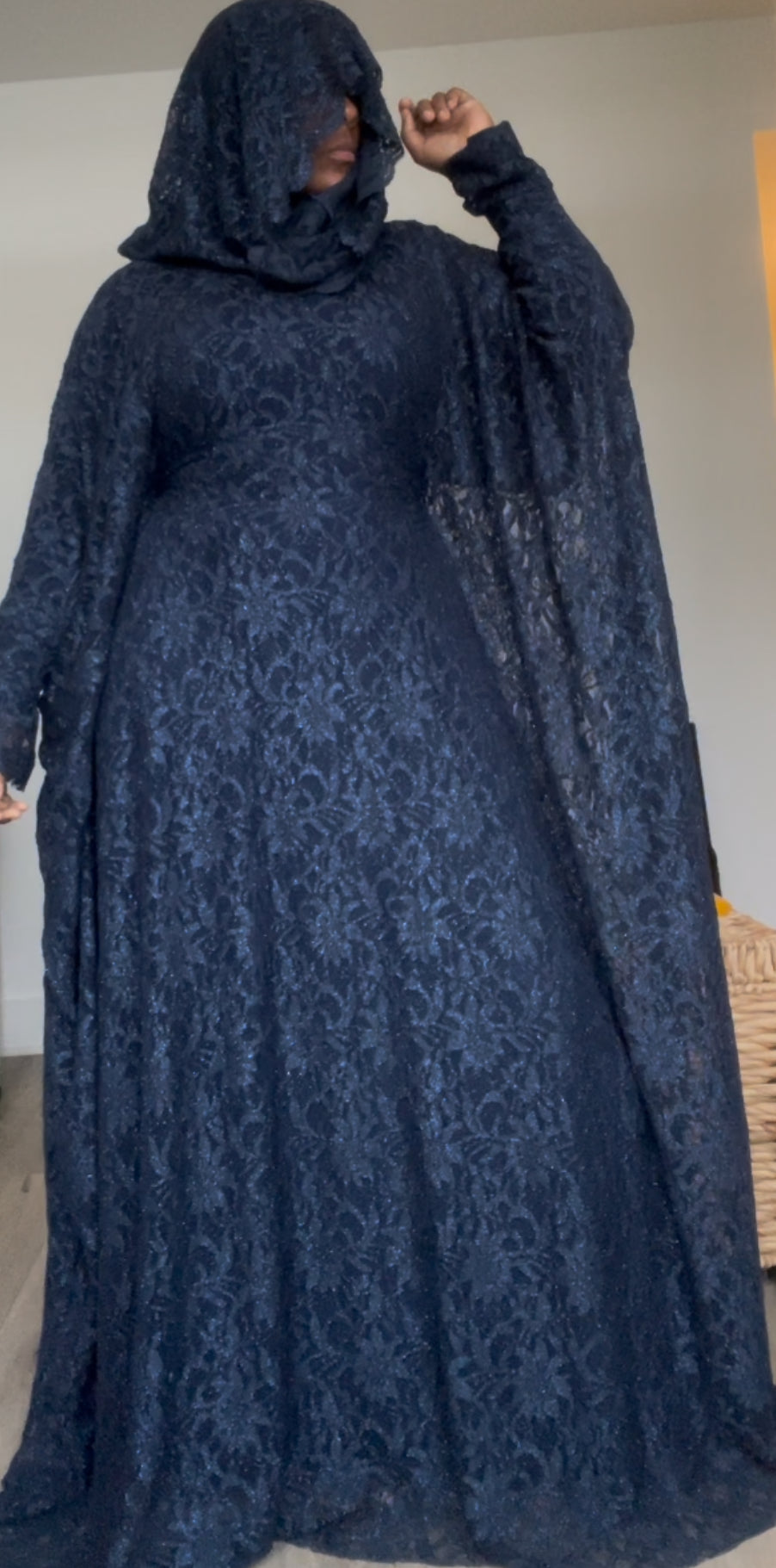 Lace kaftan overlay